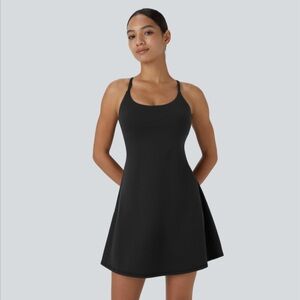 Black Sleeveless A-Line Dress